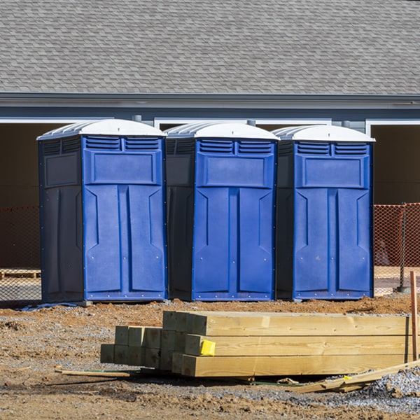 can i customize the exterior of the portable restrooms with my event logo or branding in Albertson